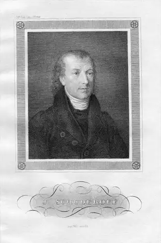 Johann Georg Schuderoff Schriftsteller Original  Portrait