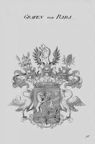 Rada Wappen Adel coat of arms heraldry Heraldik crest Kupferstich
