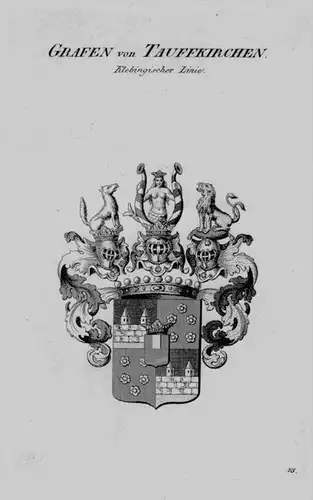 Taufkirchen Wappen Adel coat of arms heraldry Heraldik crest Kupferstich