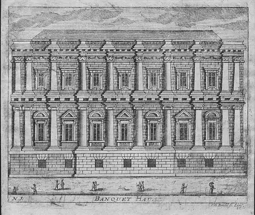 Banqueting House whitehall London - Kupferstich engraving