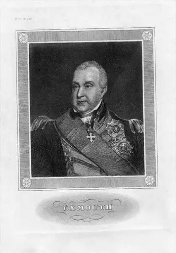 Edward Pellew Viscount Exmouth Admiral Original  Portrait