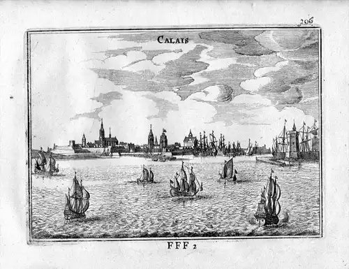 Calais Pas-de-Calais Frankreich France gravure estampe Kupferstich