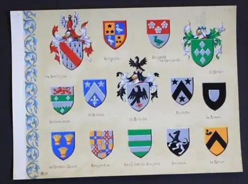 Bretagne Brier Broide Brigode Brumas le Brun Briois Blason Wappen Heraldik