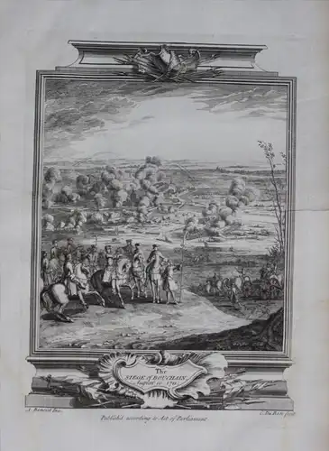 Bouchain battle bataille gravure Kupferstich engraving