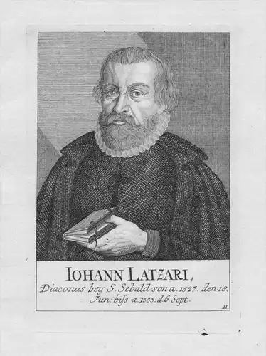 Johann Latzari Diakon St. Sebald Sebalduskirche Nürnberg Portrait