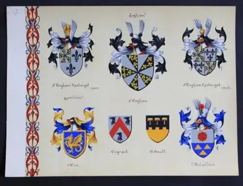Erbault Engrant d'Ere d'Enghien-Kestergast Blason Wappen heraldry heraldique