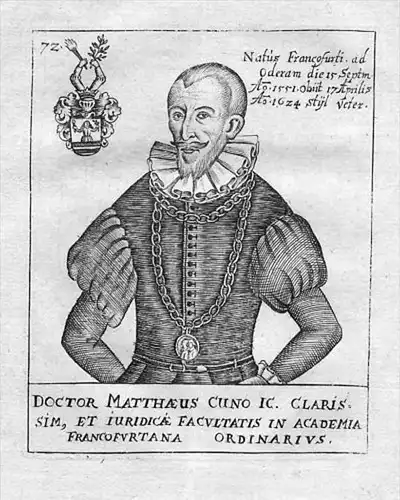 Doctor Matthaeus Cuno... - Matthäus Cuno (1551 - 1624) Frankfurt Portrait