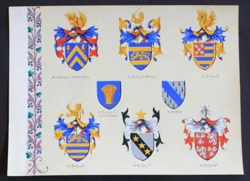 Behault Begge Beghe Behault de Warelles Blason Wappen Heraldik