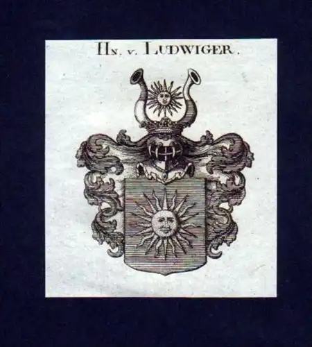 Herren v. Ludwiger Ludwig Kupferstich Wappen