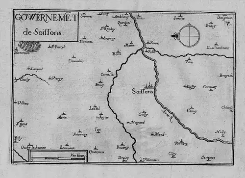 Soissons Aisne Picardie gravure Tassin