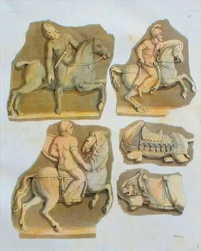 Römer Antike Militaria Soldaten Aquatinta aquatint