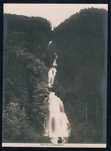 - Giessbach Giessbachfälle Giessbachfall Original Foto photo vintage