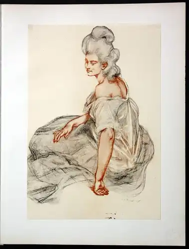 Rene Xavier Prinet Manon - Art Nouveau Jugendstil Lithographie Poster l estampe Moderne