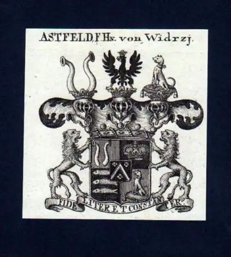 Freiherren v. Astfeld v. Widrzj Kupfer Wappen