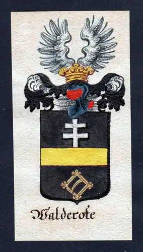 Walderote Böhmen Wappen coat of arms Manuskript