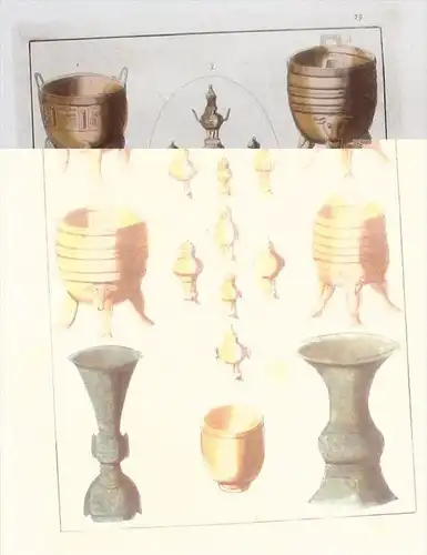 China Vasen vases Original Aquatinta aquatint