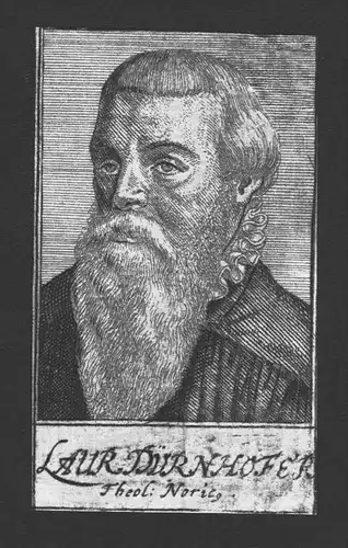Lorenz Dürnhofer Theologe Professor Nürnberg Kupferstich Portrait