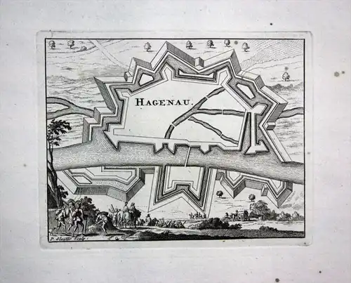 Haguenau Elsass Alsace gravure Kupferstich Ratelband