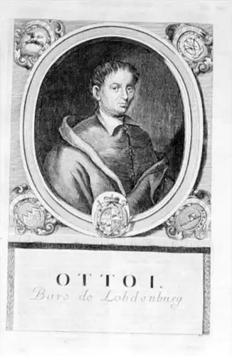 Otto I v Lohdeburg Bischof v Würzburg Portrait engraving Kupferstich