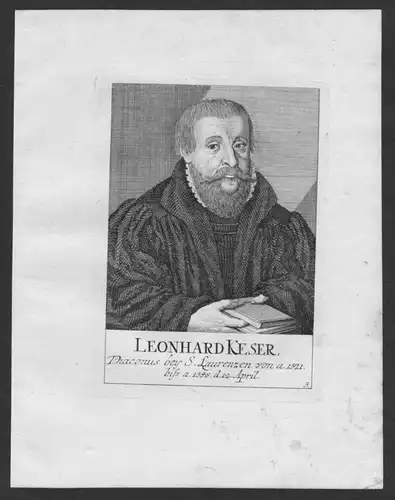h. Leonhard Keser Diakon Theologe St. Lorenz Lorenzkirche Nürnberg Portrait