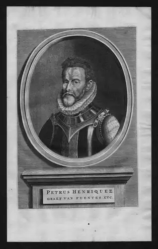 Pedro Henriquez de Acevedo Toledo Fuentes Portrait Kupferstich