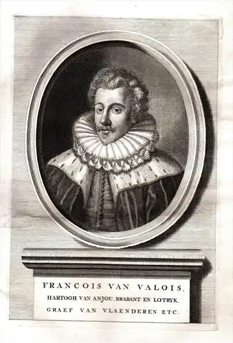 Francois de Valois-d'Alencon-Anjou-Vlaanderen Portrait Frans Anhou