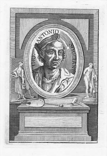 Giovanni Antonio Sogliani Kupferstich Portrait engraving