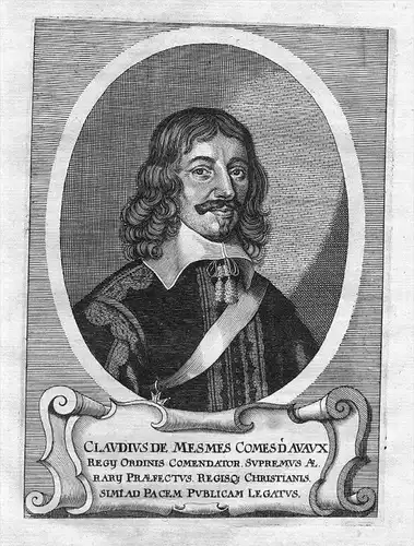 Claude de Mesmes Comte d'Avaux   Portrait