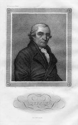 Josias Friedrich Christoph Löffler Theologe Original  Portrait
