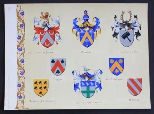 Cuvellier Cuvelies Croes Cussement Cuvellerie Blason Wappen Heraldik