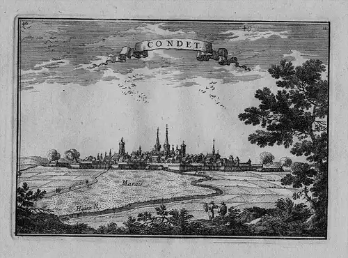 Condet - Conde-sur-l'Escaut Marly Nord Hauts-de-France gravure