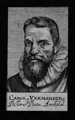 Carolus Vermander Dichter poet Amsterdam Nederland Kupferstich Portrait