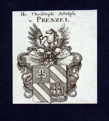 Christoph Adolph v. Prenzel Kupferstich Wappen