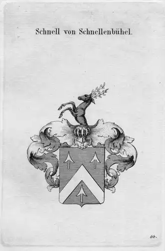 Schnellenbühel Wappen Adel coat of arms heraldry Heraldik crest Kupferstich