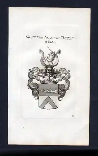 Grafen von Joner Heraldik Wappen Kupferstich