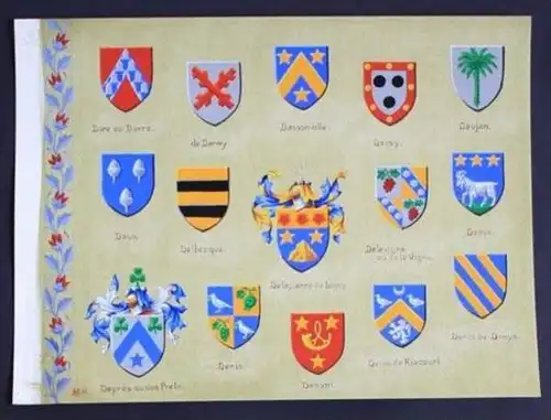 Delepierre de Ligny Deprés des Prets Denis Dassy Blason Wappen Heraldik