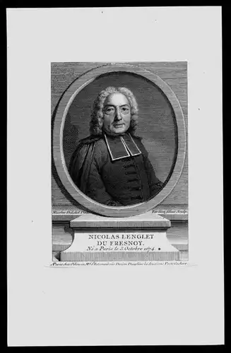 Nicolas Lenglet du Fresnoy - Nicolas Lenglet Du Fresnoy (1674 - 1755) geographer publisher scholar, bibliograp
