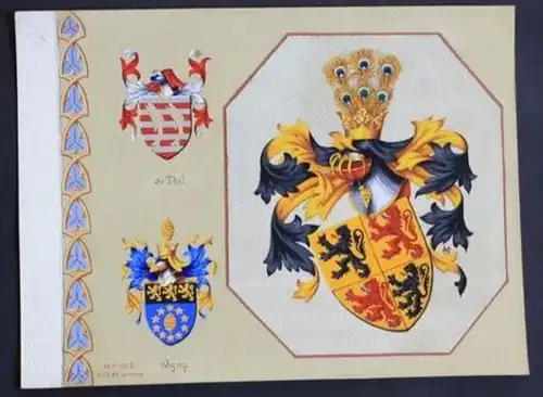 de Thil Wigny Blason Wappen heraldry heraldique Heraldik