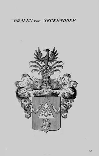 Seckendorf Wappen Adel coat of arms heraldry Heraldik crest Kupferstich