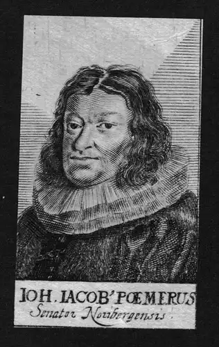 Johann Jacob Pömer Jurist lawyer Senator Nürnberg Kupferstich Portrait