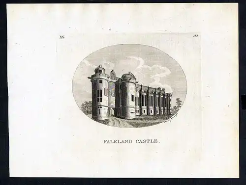 - Falkland Palace Scotland United Kingdom view engraving Kupferstich