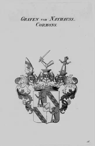 Nayhauss Cormons Wappen Adel coat of arms heraldry Heraldik Kupferstich