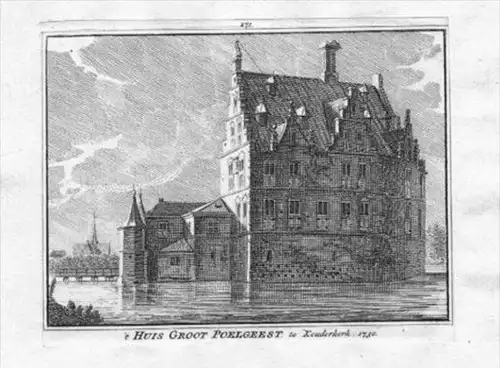 Kasteel Groot Poelgeest Holland engraving Kupferstich gravure