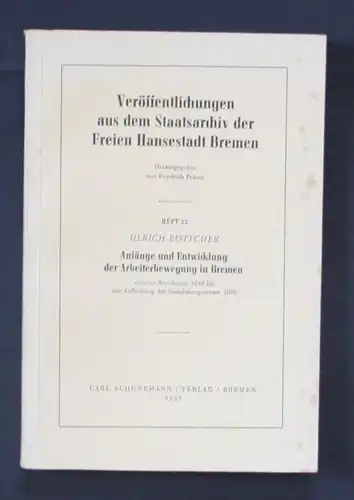 Veröffentlichungen Staatsarchiv der Freien Hansestadt Bremen Böttcher Recht
