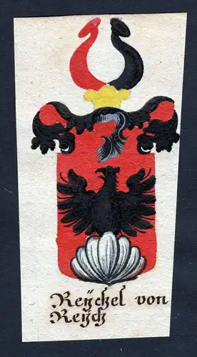 Reyckel von Reyck Böhmen Wappen coat of arms Manuskript