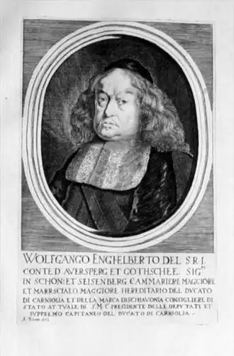 Wolfgang Engelbert Graf Kupferstich Portrait engraving