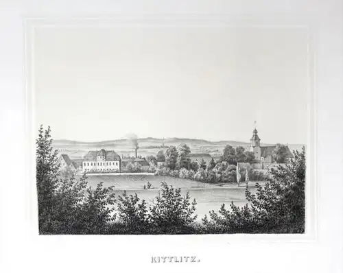 Kittlitz Löbau Oberlausitz Poenicke Lithographie Litho