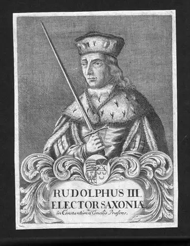 Rudolph III Sachsen-Wittenberg Portrait  gravure