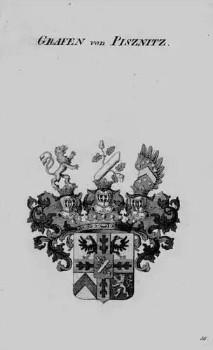 Pisznitz Wappen Adel coat of arms heraldry Heraldik crest Kupferstich