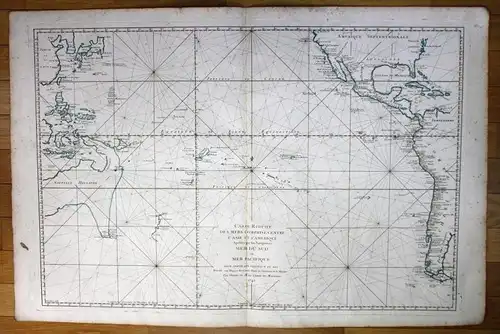 Pacific Ocean Australia Japan America California New Zealand sea chart map